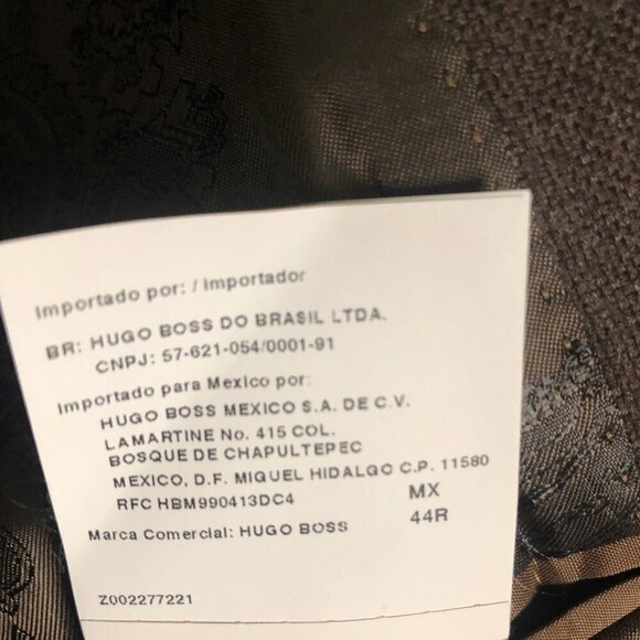 Hugo Boss Mens Classic Maselli2 lined brown wool two button blazer size 44R - Picture 7 of 9